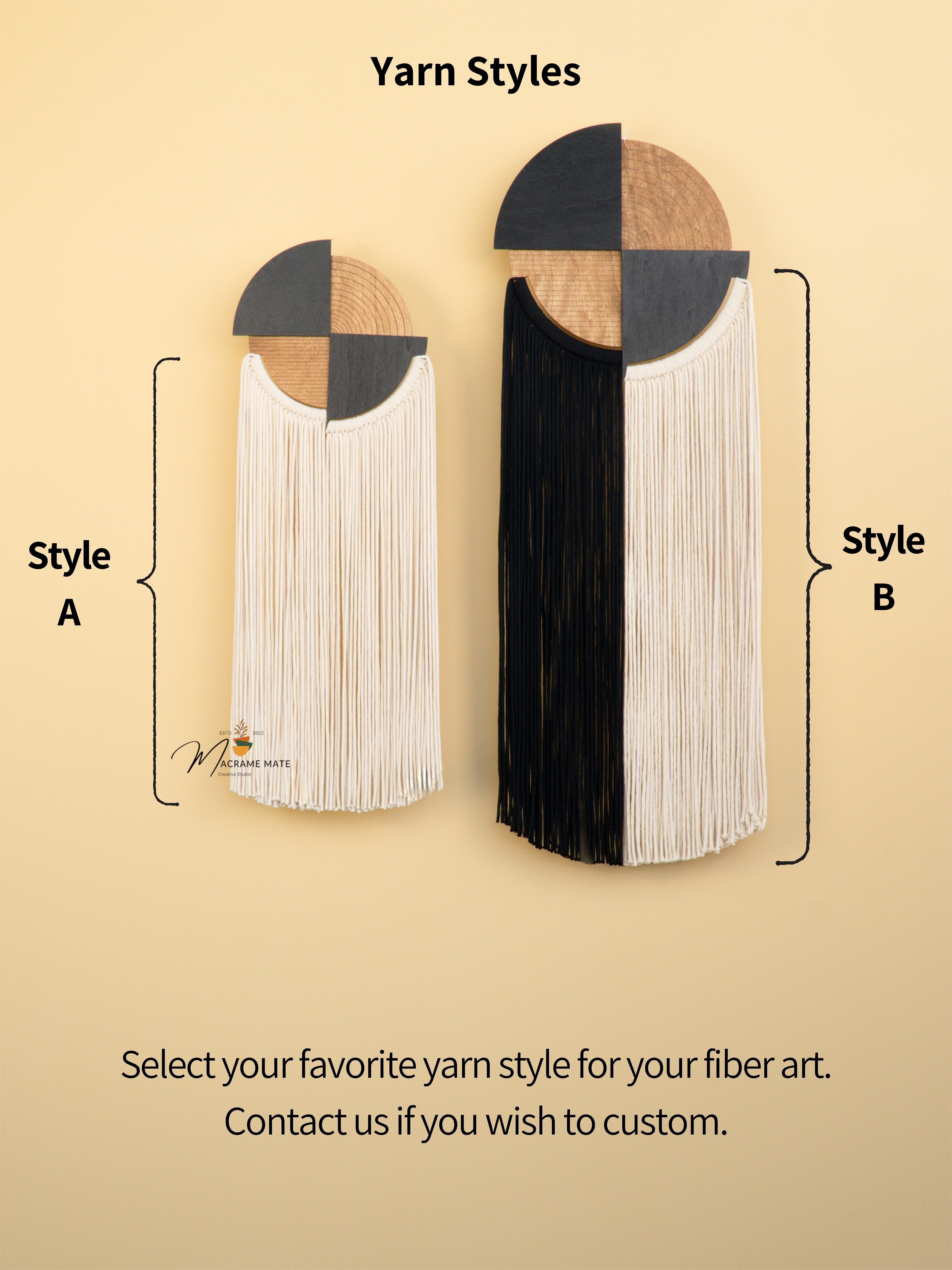 Handwoven Fiber Wall Art from macrame ideal for adding texture and warmth to boho inspired spaces