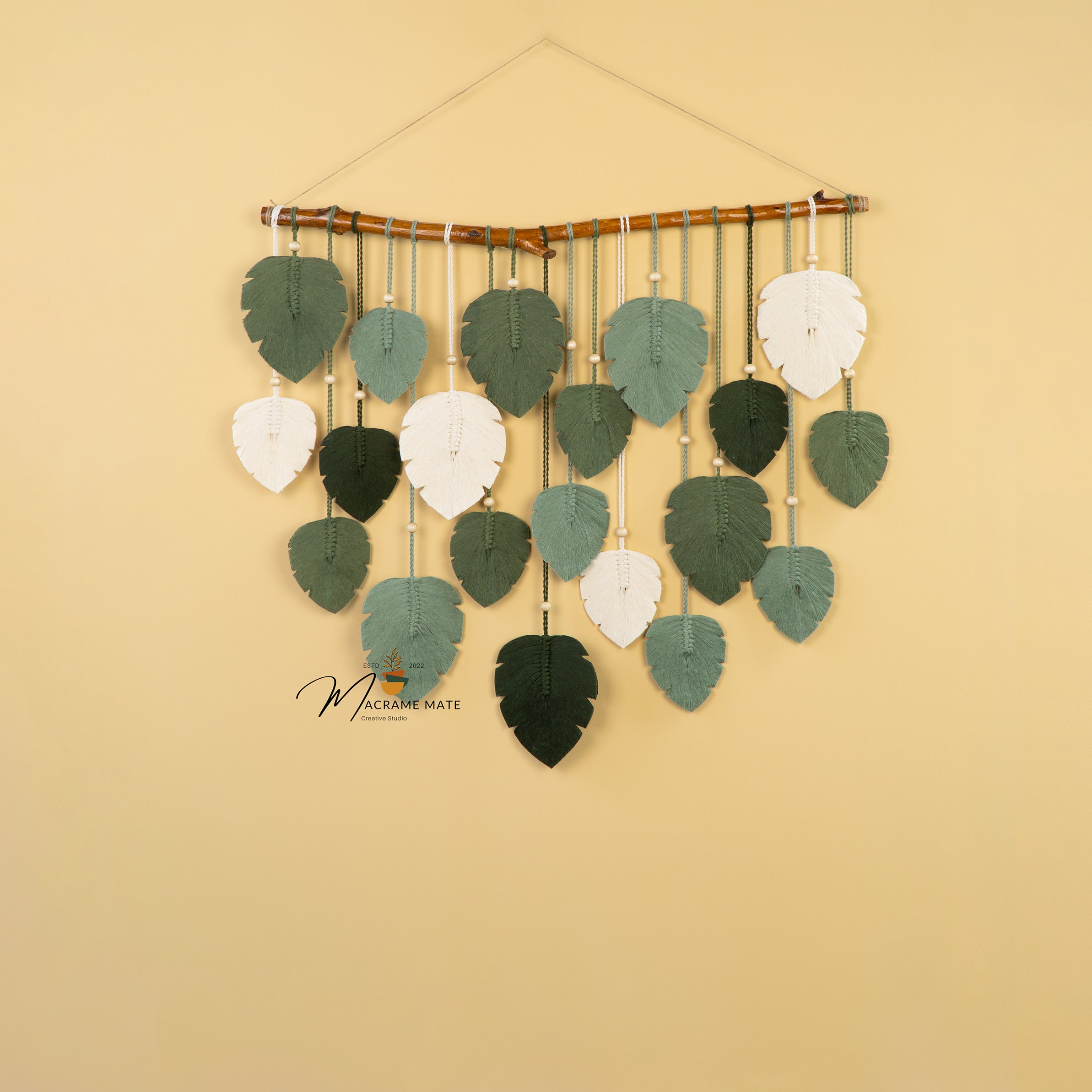 Macrame Leaf Hangings