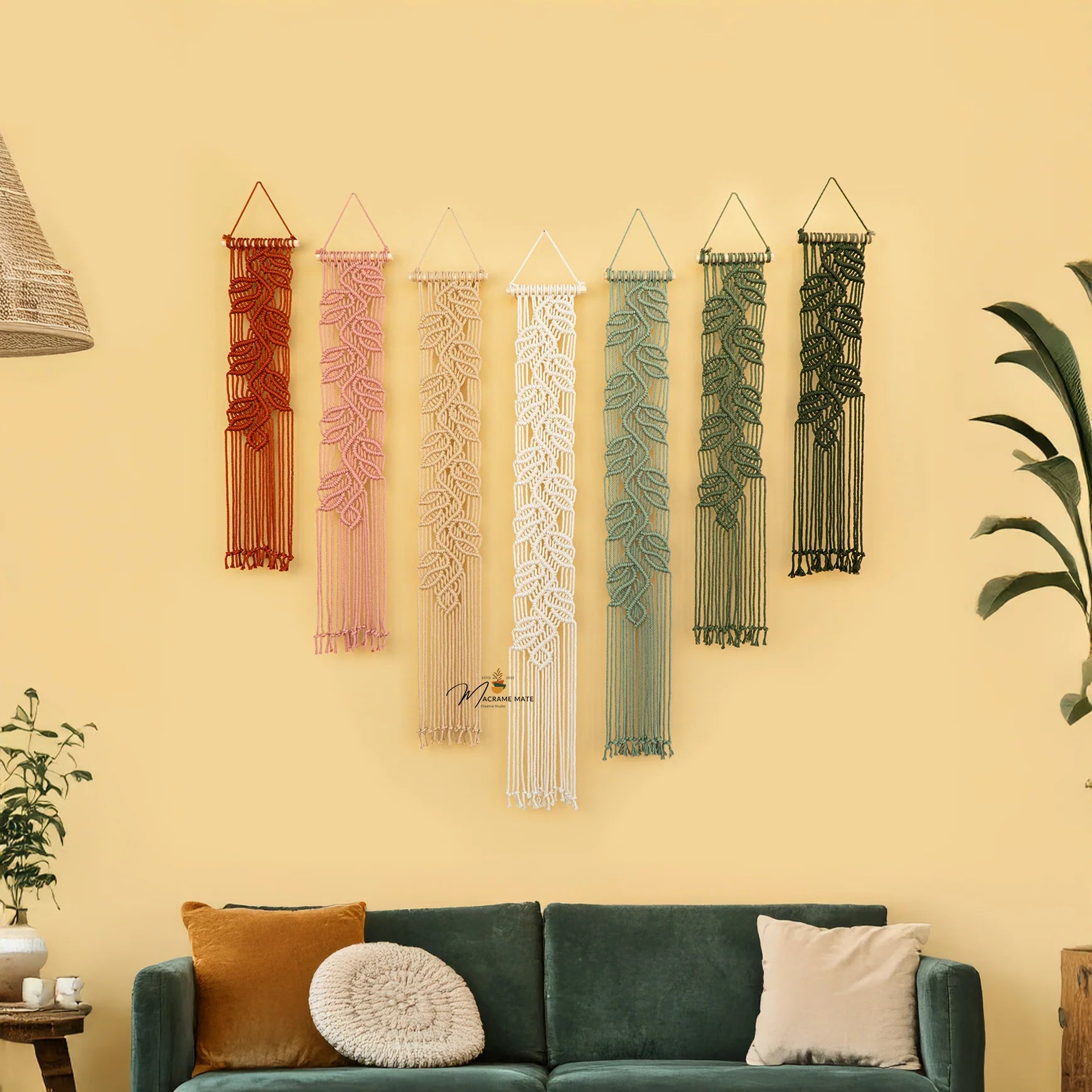 Vertical Macrame Hangings