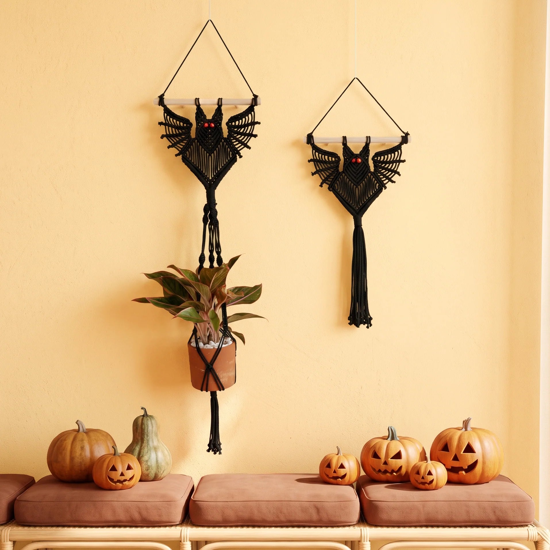 Macrame Halloween Decor