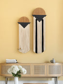 Macrame fiber wall decor a stunning choice for rustic or contemporary home designs
