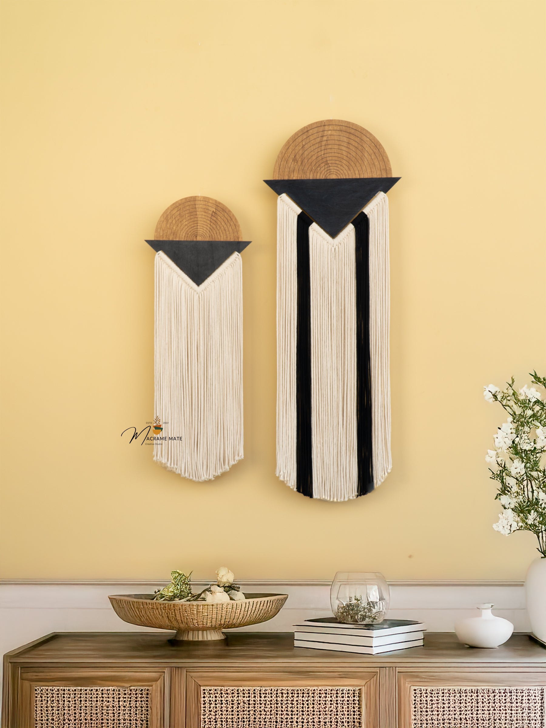 Elara Macrame Fiber Wall Art