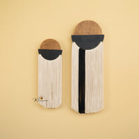 Handwoven Fiber Wall Art from macrame ideal for adding texture and warmth to boho inspired spaces

