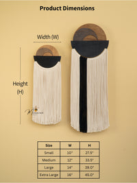 Handmade macrame fiber art ideal for enhancing neutral or boho inspired spaces with texture

