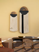 Handcrafted fiber wall art perfect for adding depth and texture to rustic or modern interiors
