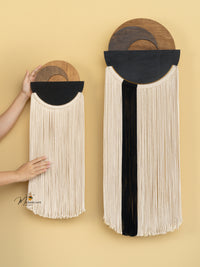 Macrame fiber wall decor a stunning choice for rustic or contemporary home designs
