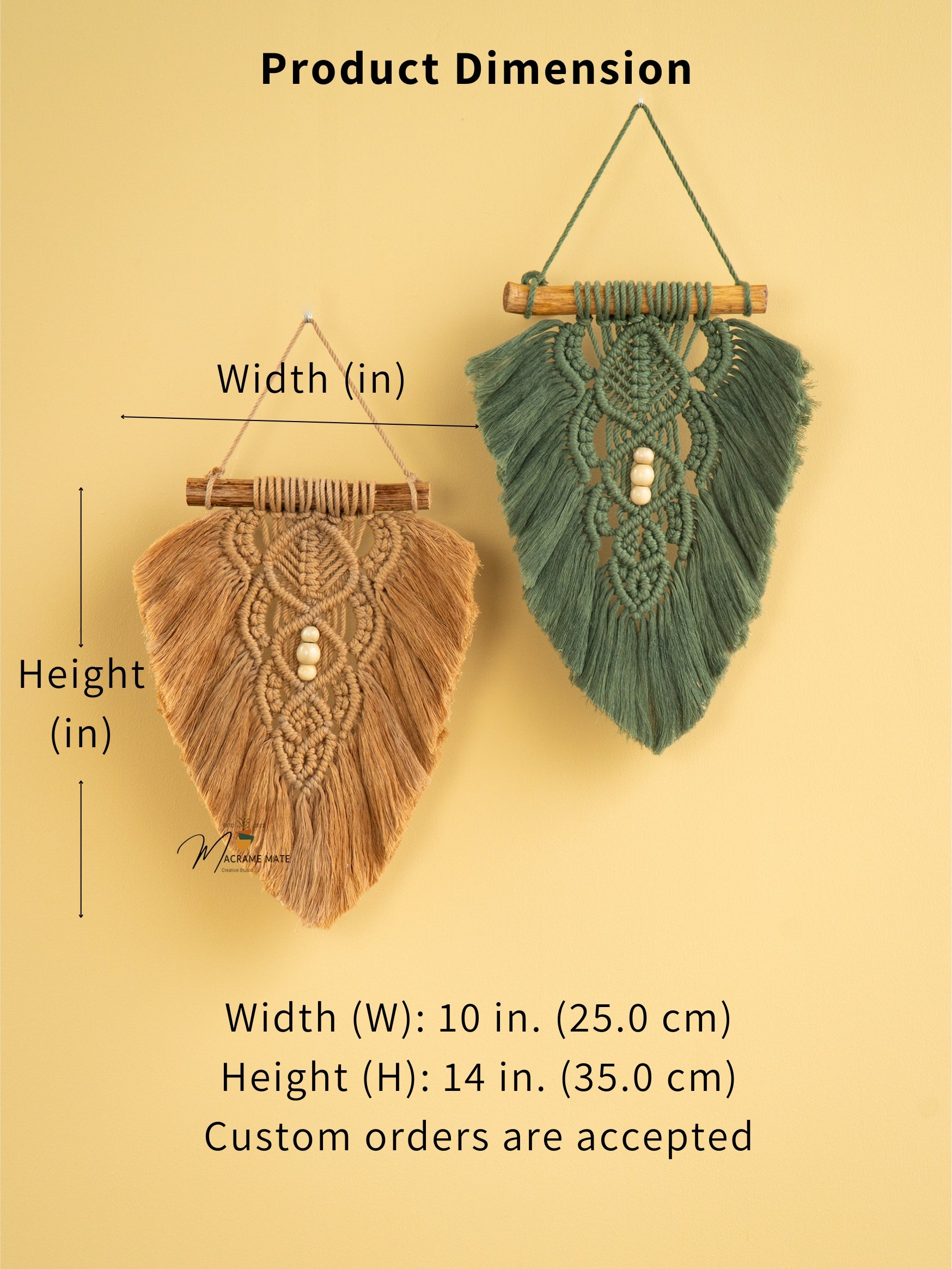 Macrame leaf wall hanging, perfect for adding boho charm    
