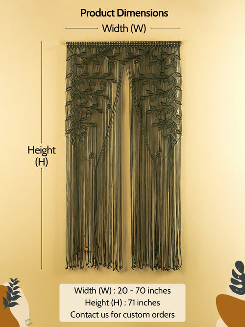 Textured wall art with dimensions on a beige background