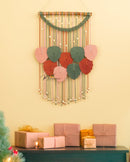 Natural macrame leaf, fits in boho or contemporary spaces      
