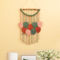 Handcrafted macrame leaf, perfect for minimalist or natural rooms    
