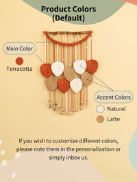 Boho-inspired macrame leaf, perfect for minimalist homes    
