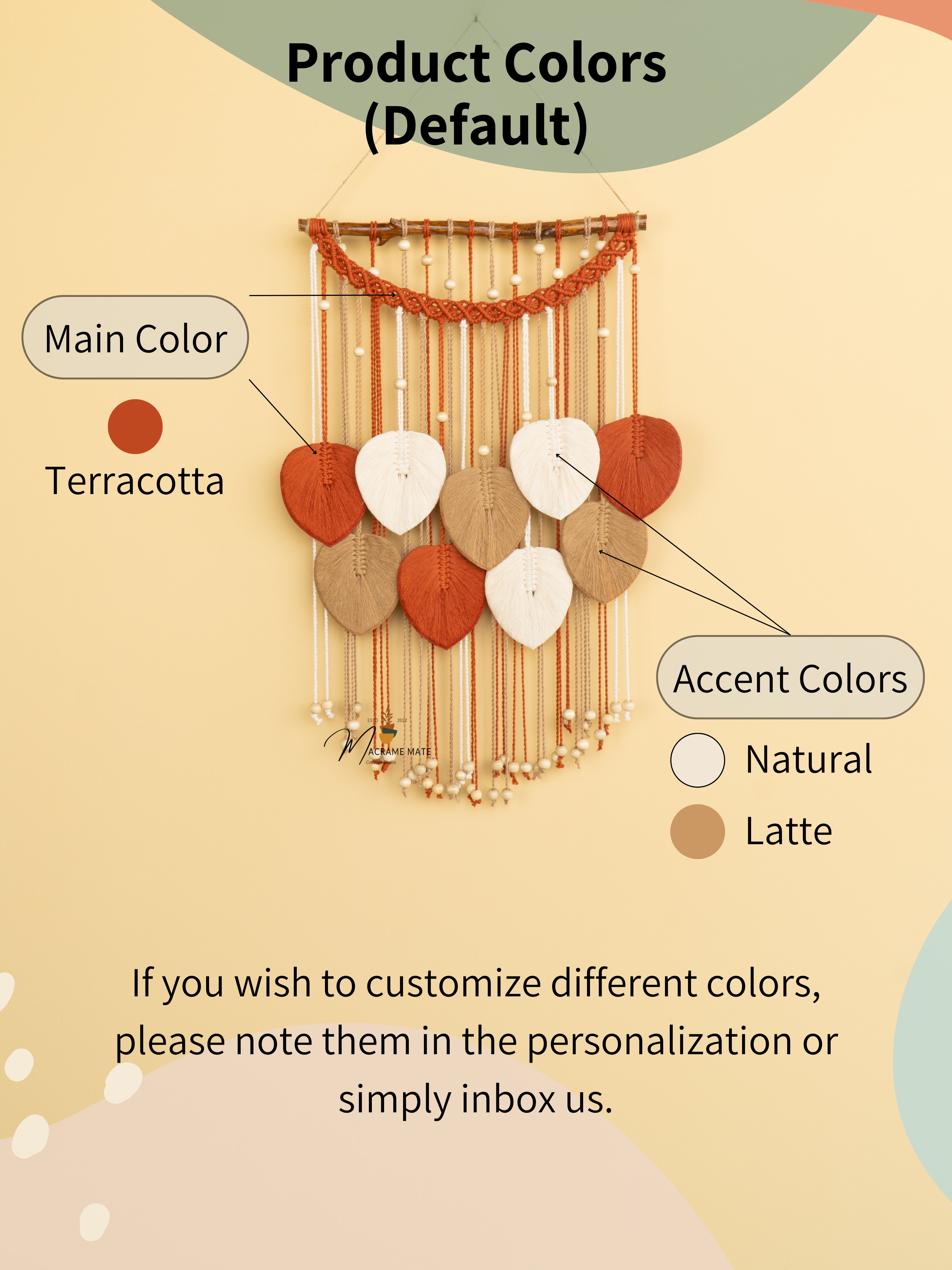 Boho-inspired macrame leaf, perfect for minimalist homes    

