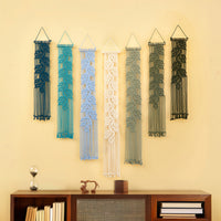 Vela Blue Green Macrame Wall Hangings